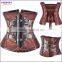 Women's Leather Cup Buckle Steampunk Overbust Corsets