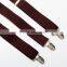 Man braces Y Shape high quality elastic webbing Suspenders