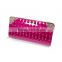 High quality real pictures lady double zipper fency wrapping wallet