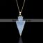 2016Hot Selling Natural Crystal Stone Quartz Pendant Necklaces