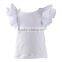Hot summer blank t-shirt baby girls cotton T-shirt toddler girls costume T-shirt