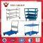 vertical two front door collapsiblelogistics trolley, hand push moving cart