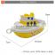 Happy cheap promotion toys plastic pull line boat for bath