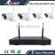 720P wireless security cameras 4ch wifi nvr kits cctv kit