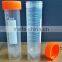medical laboratory equipment screw cap 50ml centrifuge tube flat bottom