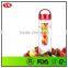 24 ounce bpa free single wall plastic fruit infuser bottles