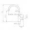 China Design Chrome Single-hole Kitchen Faucet