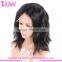 12 Inches Short Style Middle Part Natural Wave Brazilian Human Hair Wig Lace Front
