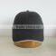 6 panel blank cotton baseball cap with stripe