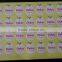 Intaglio printing security paper sticker