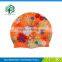 2015 OEM Printing Adult Waterproof Silicone Swim Cap
