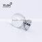 1 4/7 inch superior quality brass base clear crystal cabinet knob