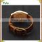 2016 best selling zebra wooden wood watch genuine leather Brown strap for men/ women/student bamboo and wood watch