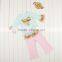 Baby Clothes Set Boutique Girl Long Sleeve Clothing Set Fashion Valentines Day Cotton Outfit Girls Pink Top Sets With Headband