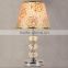 Metal Base And Crystal Body With Fabric Lampshade Modern Table Lamp Bedroom Living Room Study Room Table Light