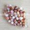drilled American pink shell beads