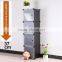 VIVINATURE DIY Large Clothes Closet Wardrobe Cabinet Cloth Shoes Storage Organizer 4-Layers 16-Drawer