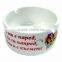 Antique Sublimation Ceramic Coated Blank Ashtrays For Promotion Souvenirs