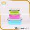 Silicone collapsible lunch box for kids