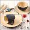 stoneware cheap ceramic colorful round dinnerware set
