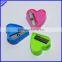 One hole plastic novelty heart shaped pencil sharpener