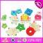 wholesale cheap kids educational geometry wooden pattern blocks W13E064