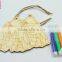 2016 DIY christmas new gifts fish craft MDF wood clip