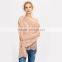 Women Lace Tops Blouse Semi Sheer Pink Lace Tops One Shoulder Sexy Blouse 2017