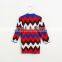 Wholesale matching clothes mother and daughter girls wave pattern knitt dress
