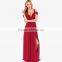 GZY 2015 off-shoulder comfortable fabric long dress red