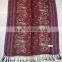 2016 Fashion women soft hot popular viscose rayon pashmina jacquard shawl