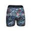 Fashional Sublimation Print 92% Polyerster 8%Spandex Long Boxer Underwear Men