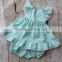New Coming Baby Clothes Outfit Baby Girls Soild Lace Ruffle Dress Short Design 2 Pieces Children Set