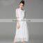Z&M 2017 New White Fashion women dress green silk dress short sleeve green dress