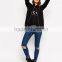 High Quality Stand Collar Long Sleeve Jersey Fleece Jacket for Women