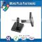 Made In Taiwan Flat Head Black Oxide Small Brass Black Phosphate Square Head Bolt