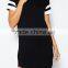 Attractive Lady Slim-Fit Dress/Round Neck Short Sleeve Polyester Cotton Girl T-Shirt Dress