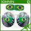 Cheap JOHNIN made Elastic brazil rearview car mirror cover flag