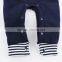 Spring autumn winter deep blue organic baby romper