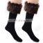 Winter Classic Woolly Fur Flanging Snow Sock Mid-calf Length Socks