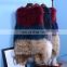 China Supplier Women Knitted Gilet Real Raccoon Fur Outwear Vests