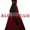 Rose Team-Free Shipping Custom-made Black And Dark Red Dress Medieval Luxurious Renaissance Victorian Dress Costume