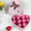 Luxury nesting red heart shape paper gift box packaging box