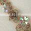 China manufacturer wholesale elegant 3D sequin flower embroidery lace