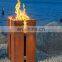Freestanding Corten Steel Metal Outdoor Garden fireplace