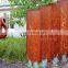 Laser cut corten steel wall screen art decorative wall panels