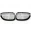 1 Pair Gloss Black Single Slat Line Front Grille Kidney grill for BMW 5 Series E60 E61 2004-2009