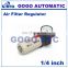 GOGO ATC Airtac type pneumatic air filter+regulator BFR2000 1/4 inch with Cotton filter cartridge Manual drain pressure gauge