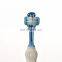 Professional Pet Products Supplies Oem Custom Triple-tip Pet Toothbrush Three Headed Cat Dog Toothbrush