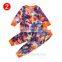 Baby Boy Girls Tie-Dye Clothes Set Autumn Spring Long Sleeve Button O-neck Tops Romper Pants 3Pcs Outfit for Newborn Infant Baby